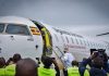 First Uganda CRJ900 Aircraft Arrives at Entebbe