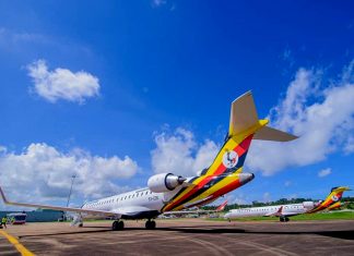 Uganda Airlines partners with the Uganda Tourism Board to do joint destination marketing Uganda Airlines partners with the Uganda Tourism Board to do joint destination marketing